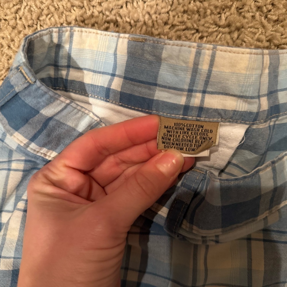 Bills khakis blue plaid shorts - Picture 4 of 7